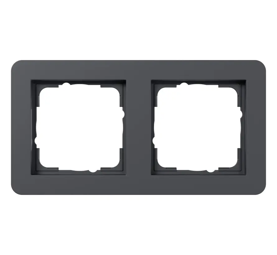Abdeckrahmen 2fach E1 anthrazit matt (0212152)