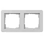 Abdeckrahmen 2fach E1 grau matt (0212154)