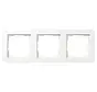 Abdeckrahmen 3fach E1 weiß glänzend (0213150)