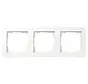 Abdeckrahmen 3fach E1 weiß matt (0213151)