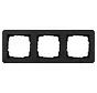 Abdeckrahmen 3fach E1 schwarz matt (0213153)