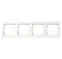 Abdeckrahmen 4fach E1 weiß glänzend (0214150)