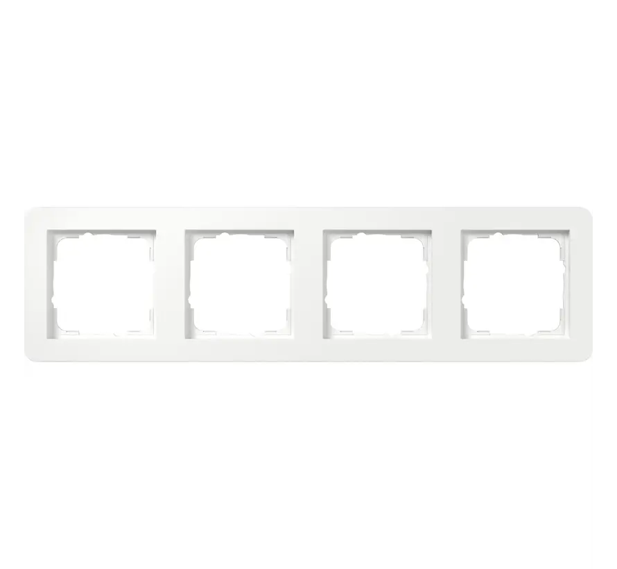 Abdeckrahmen 4fach E1 weiß glänzend (0214150)