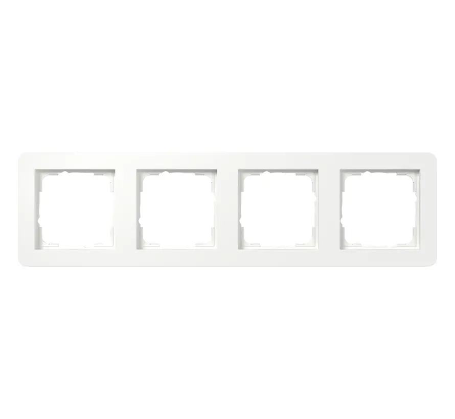 Abdeckrahmen 4fach E1 weiß matt (0214151)