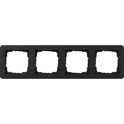 Gira Abdeckrahmen 4fach E1 schwarz matt (0214153)