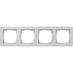 Gira Abdeckrahmen 4fach E1 grau matt (0214154)