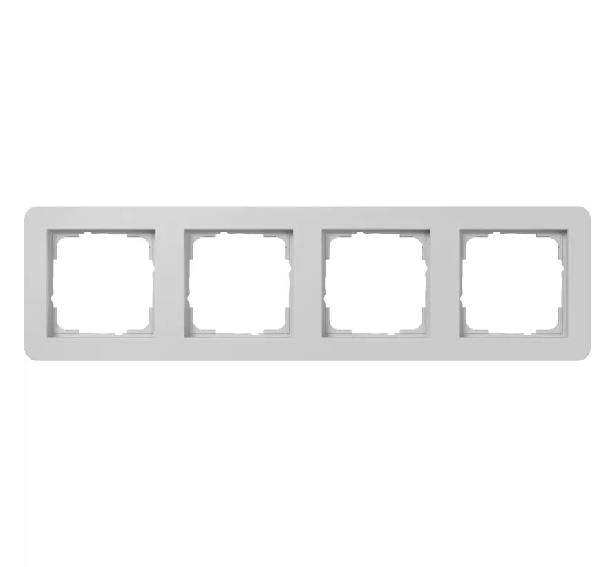 Abdeckrahmen 4fach E1 grau matt (0214154)