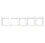 Abdeckrahmen 5fach E1 weiß glänzend (0215150)