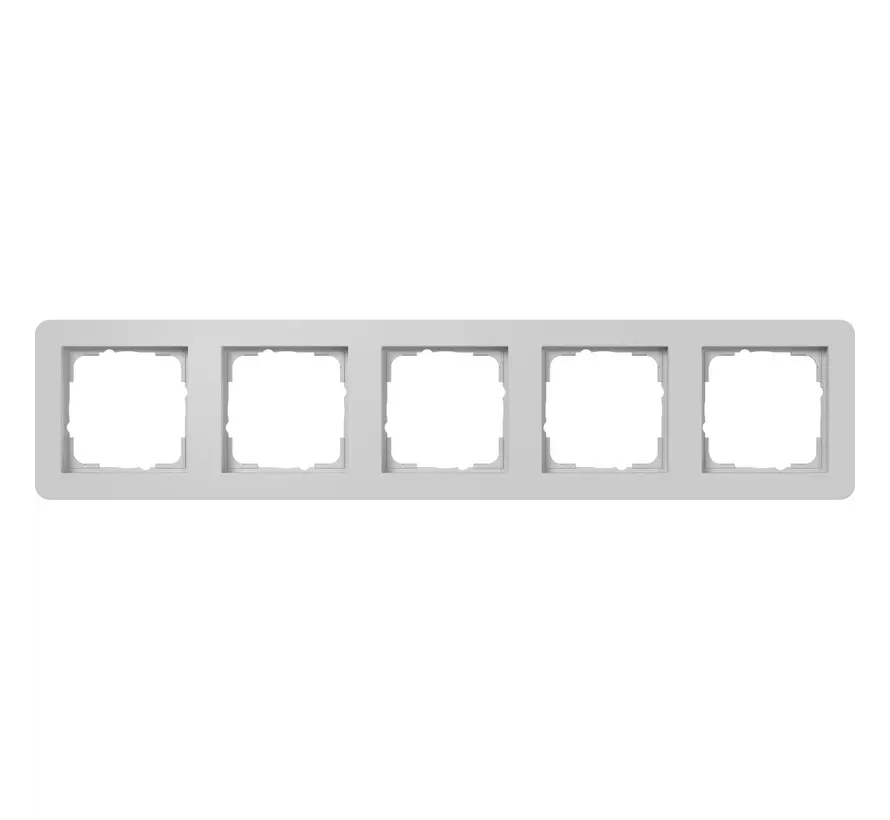 Abdeckrahmen 5fach E1 grau matt (0215154)