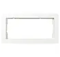 Abdeckrahmen 2-fach ohne Mittelseg E1 weiß matt (1002151)