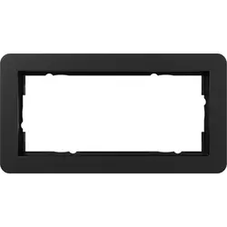 Gira Abdeckrahmen 2-fach ohne Mittelseg E1 schwarz matt (1002153)