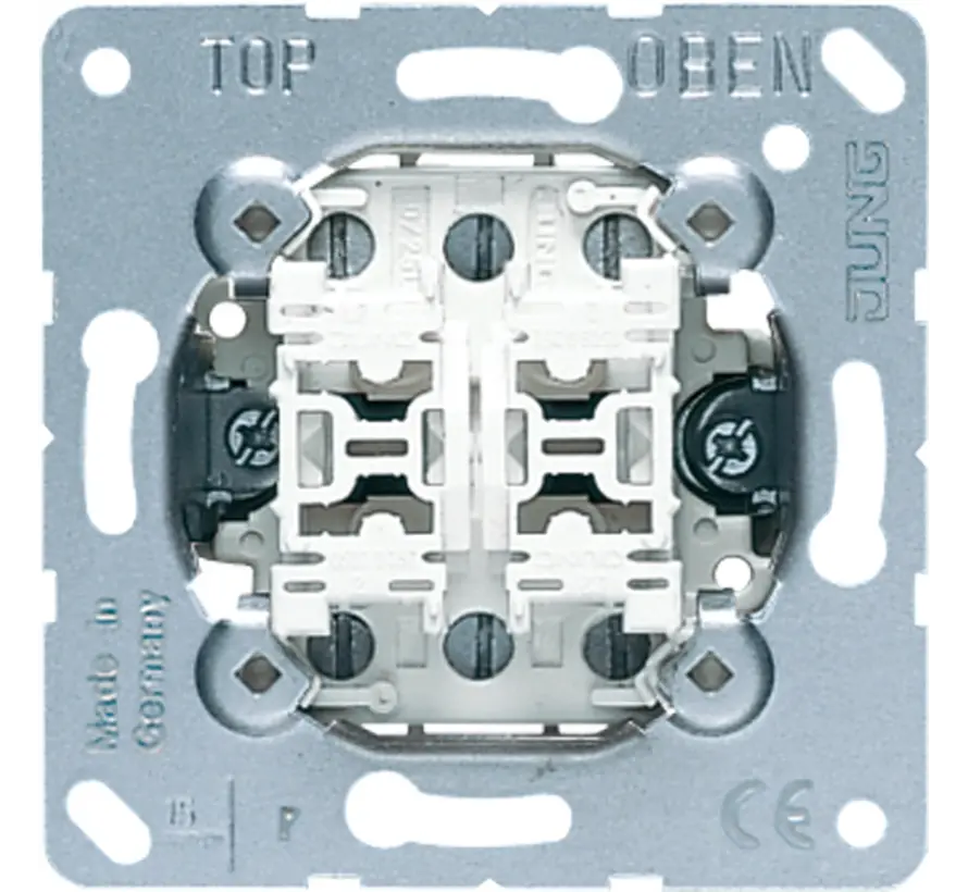 Doppeltaster mit 2 x 2 Schließern und Nullstellung mit Krallenbefestigung (532-4 U)
