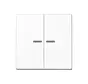 Wippe 2-fach mit Kontrollfenster A-range alpinweiß (A 595 KO5 WW)