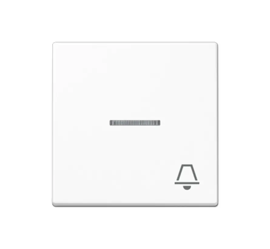 Wippe mit Kontrollfenster und symbol Klingel A-range alpinweiß (A 590 KO5 K WW)