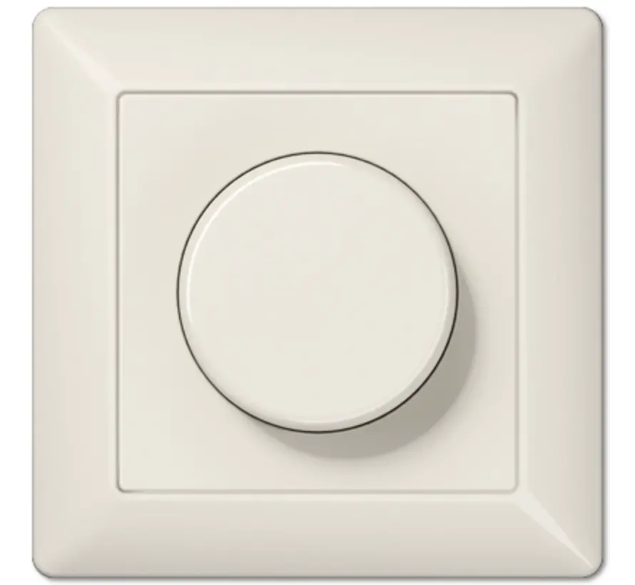 LED-Drehdimmer komplett für Einzelmontage 3–40 Watt AS500 creme (AS 5544.03 V)