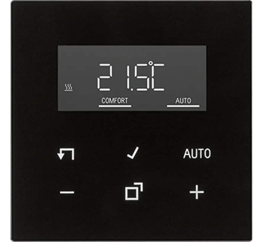 Bedienelement mit Display für Raumthermostat LS990 schwarz (LS 1790 D SW)