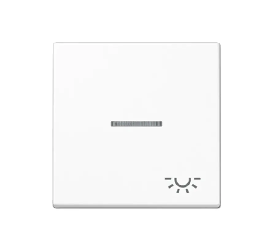 Wippe mit Kontrollfenster und symbol Licht A-range alpinweiß (A 590 KO5 L WW)