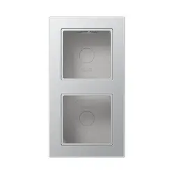 JUNG Aufputz-Gehäuse 2-fach A550 aluminium (A 5582 BF A AL)