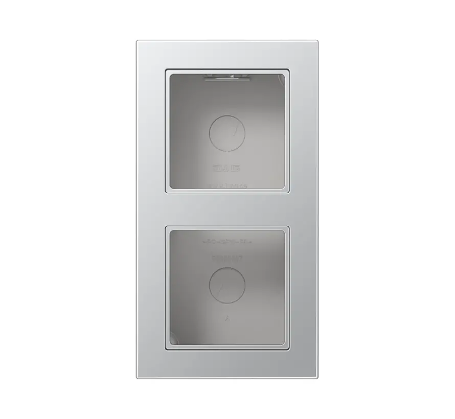 Aufputz-Gehäuse 2-fach A550 aluminium (A 5582 BF A AL)