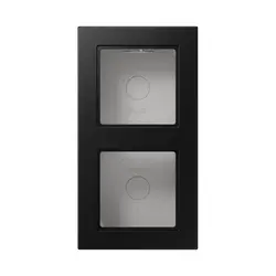 JUNG Aufputz-Gehäuse 2-fach A550 graphitschwarz matt (A 5582 BF A SWM)