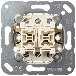 JUNG Multi-Switch Doppeltaster mit 2x2 Schließern und Nullstellung
