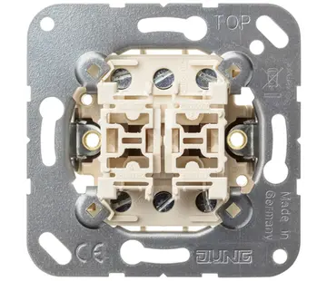 JUNG Multi-Switch Doppeltaster mit 2x2 Schließern und Nullstellung