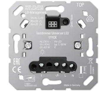 JUNG Tastdimmer Universal LED 3-100 W (1711 DE)