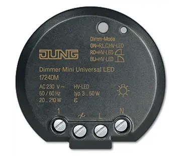 JUNG Universal LED-dimmer mini 3-100 Watt (1724 DM)