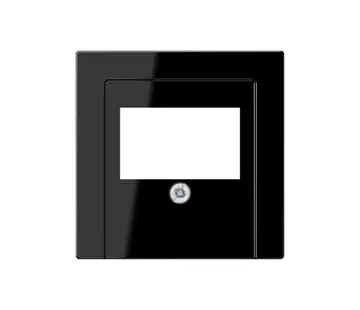 JUNG Zentralplatte USB/Lautsprecher A-range schwarz (A 569 PLT SW)