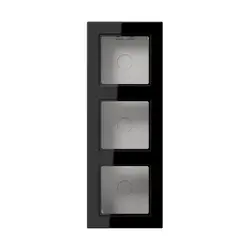 JUNG Aufputz-Gehäuse 3-fach A550 schwarz (A 5583 BF A SW)