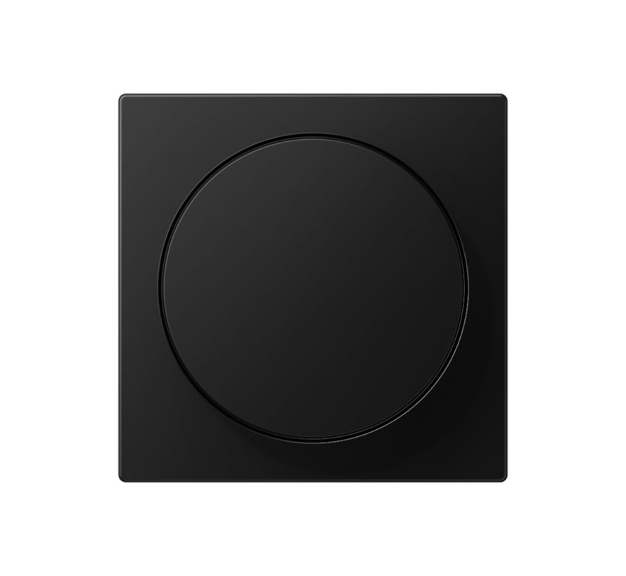 Dimmerbedienaufsatz Drehdimmer A-range graphitschwarz matt (A 1740 BF SWM)