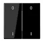 EnOcean Funk-Wandsender 4-Kanal mit Symbolen 0–I LS990 schwarz (ENO LS 995-01 SW)