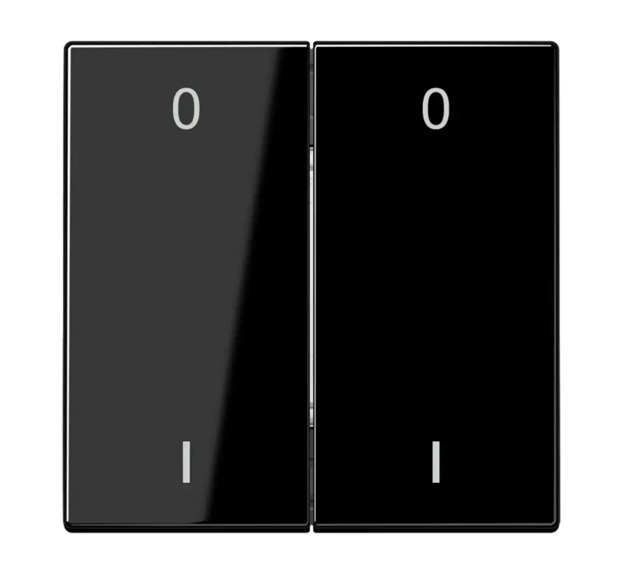 EnOcean Funk-Wandsender 4-Kanal mit Symbolen 0–I LS990 schwarz (ENO LS 995-01 SW)