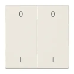 JUNG EnOcean Funk-Wandsender 4-Kanal mit Symbolen 0–I LS990 creme (ENO LS 995-01)