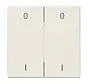 EnOcean Funk-Wandsender 4-Kanal mit Symbolen 0–I LS990 creme (ENO LS 995-01)