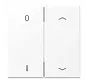 EnOcean Funk-Wandsender 4-Kanal mit 0–1 und Pfeilsymbolen LS990 schneeweiß matt (ENO LS 995 P01 WWM)