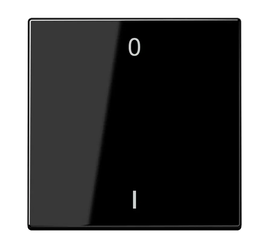 EnOcean Funk-Wandsender 2-Kanal mit Symbolen 0–I LS990 schwarz (ENO LS 990-01 SW)