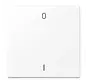 EnOcean Funk-Wandsender 2-Kanal mit Symbolen 0–I LS990 schneeweiß matt (ENO LS 990-01 WWM)