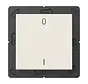 EnOcean Funk-Wandsender 2-Kanal mit Symbolen 0–I A-range creme (ENO A 590-01)