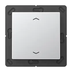 JUNG EnOcean Funk-Wandsender 2-Kanal mit Pfeilsymbolen A-range aluminium (ENO A 590 P AL)