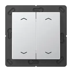 JUNG EnOcean Funk-Wandsender 4-Kanal mit Pfeilsymbolen A-range aluminium (ENO A 595 MP AL)