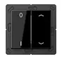 EnOcean Funk-Wandsender 4-Kanal mit 0–1 und Pfeilsymbolen A-range schwarz (ENO A 595 P01 SW)