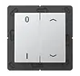 EnOcean Funk-Wandsender 4-Kanal mit 0–1 und Pfeilsymbolen A-range aluminium (ENO A 595 P01 AL)