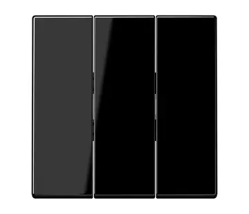JUNG Wippe 3-fach LS990 schwarz glänzend (LS 993 BF SW)