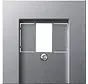 Abdeckung für USB-Spannungsversorgung PD System 55 aluminium matt (037626)