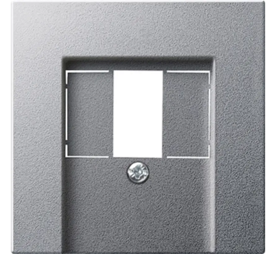 Abdeckung für USB-Spannungsversorgung PD System 55 aluminium matt (037626)
