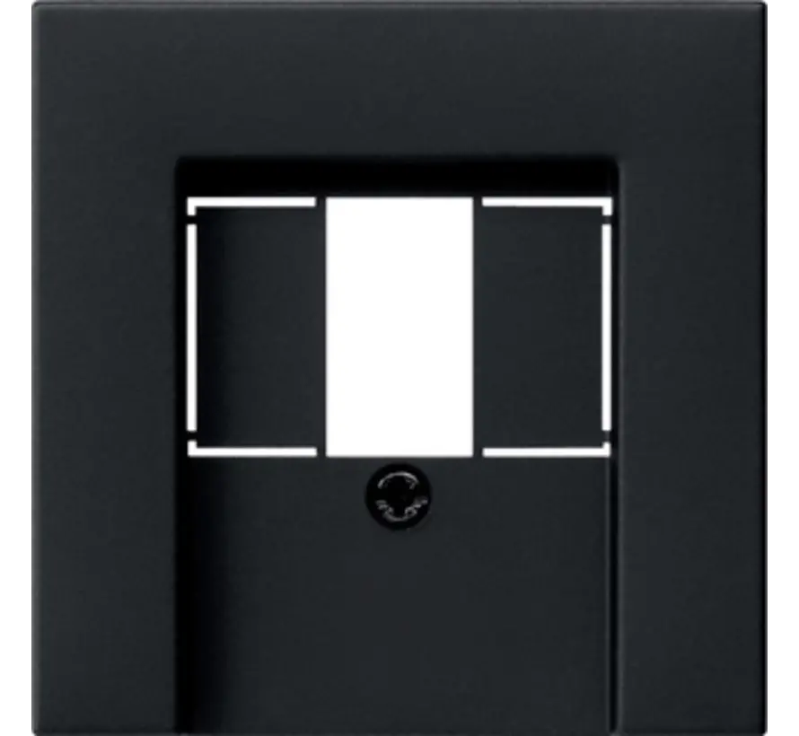 Abdeckung für USB-Spannungsversorgung PD System 55 schwarz matt (0376005)