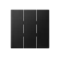 Wippe 3-fach A-range graphitschwarz matt (A 593 BF SWM)