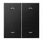 Wippe 2-fach mit pfeilsymbole LS990 graphitschwarz matt (LS 995 MP SWM)