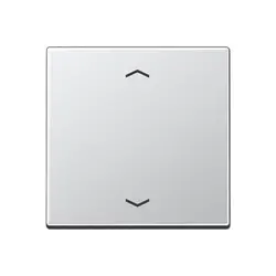 JUNG Tastaufsatz für Jalousiesteuereinsatz A-range aluminium (A 1700 P AL)